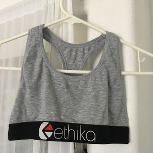 ethika grey sports bra